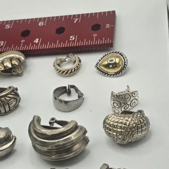 SINGLE Earrings Junk Lot 25 Pieces Mixed Color Craft Repurpose Project SKU 2959 - Picture 4 of 16